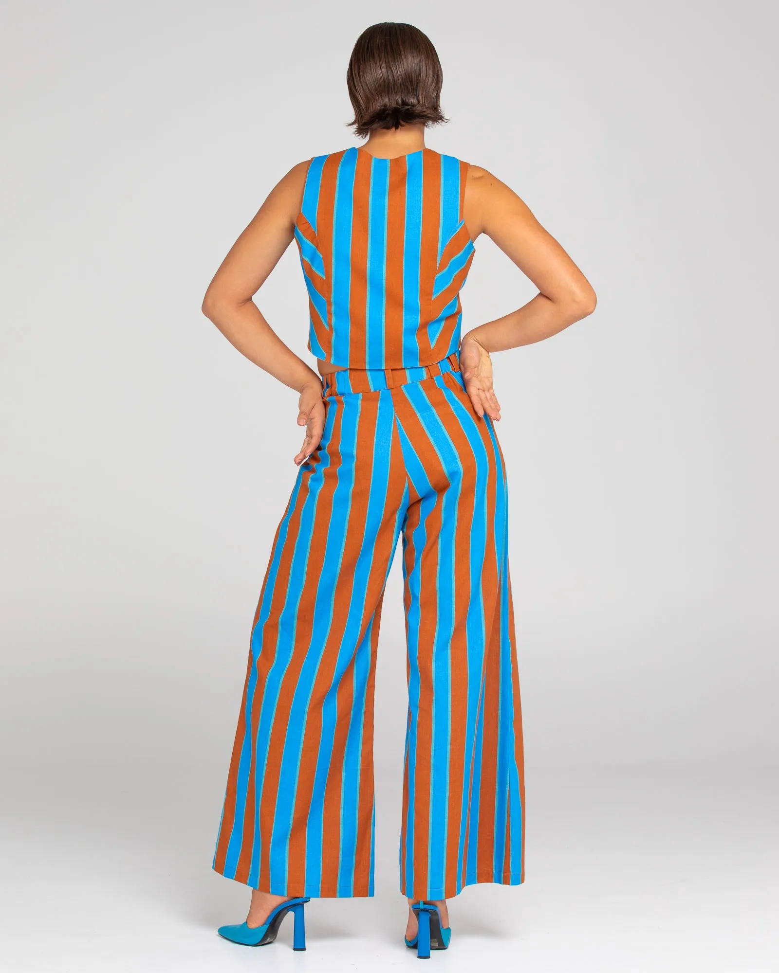 Ailana Vest - Cabana Stripe