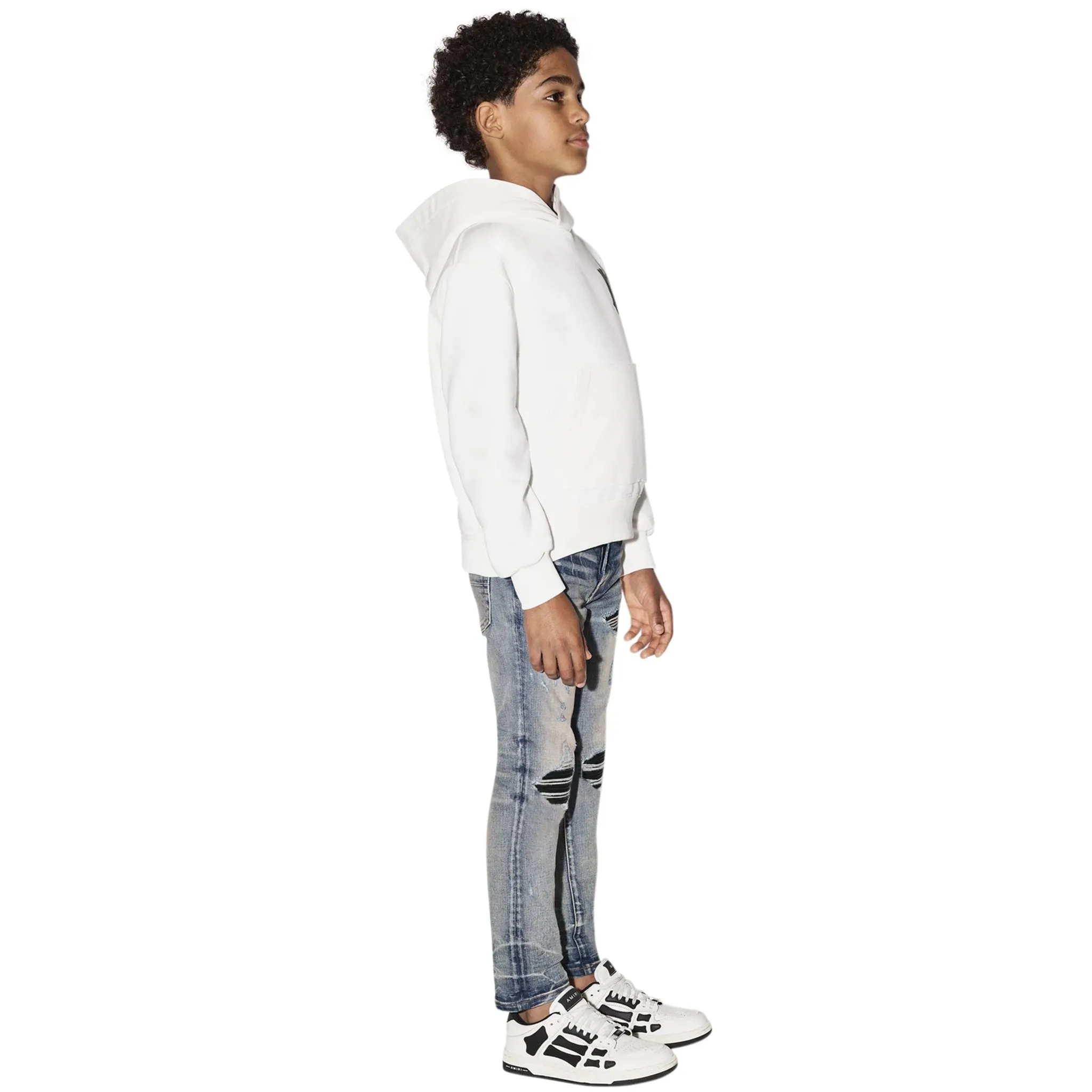 Amiri Kids MA White Hoodie