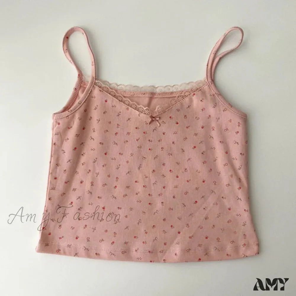 Amy Fashion - Vintage Lace Slim Cute Tops