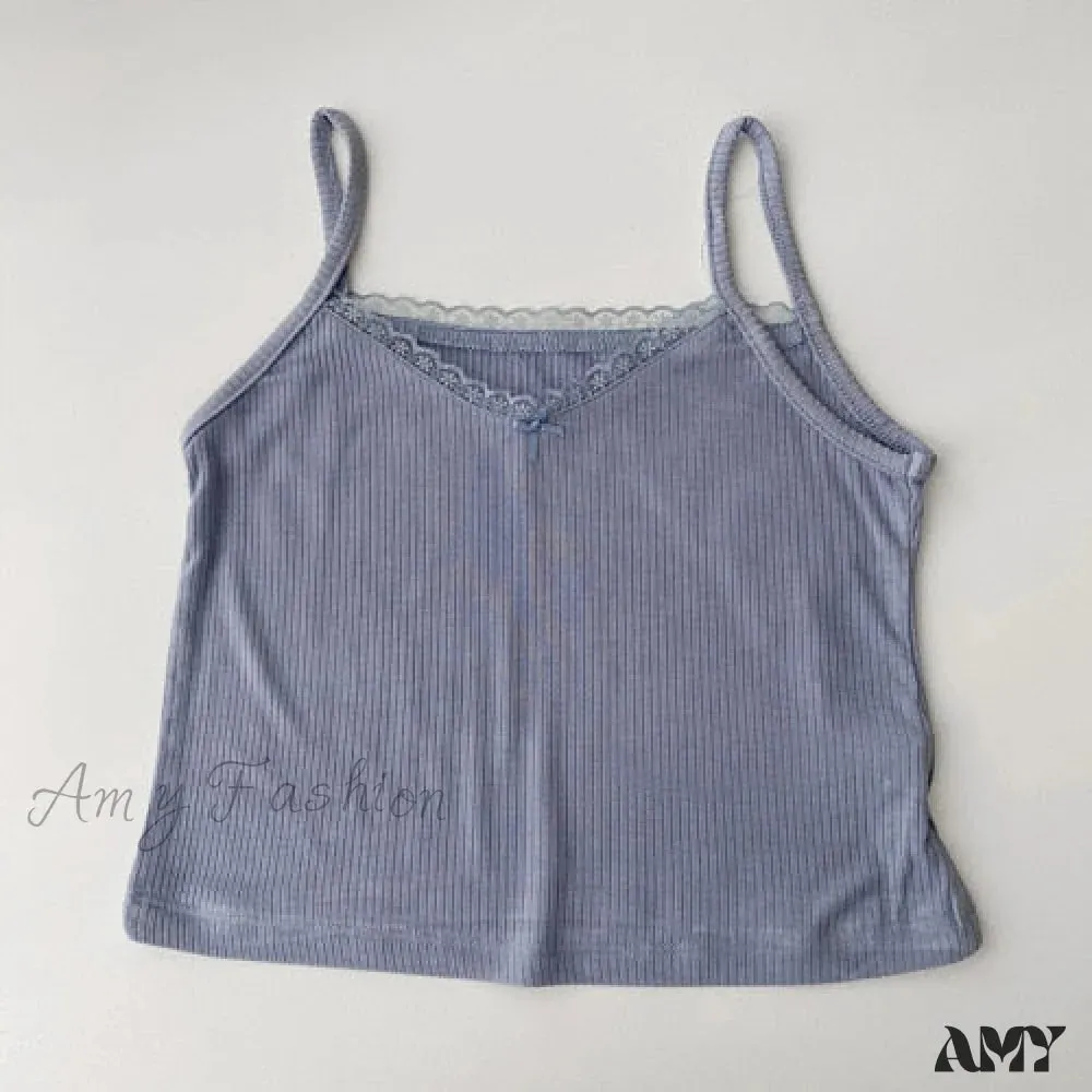 Amy Fashion - Vintage Lace Slim Cute Tops