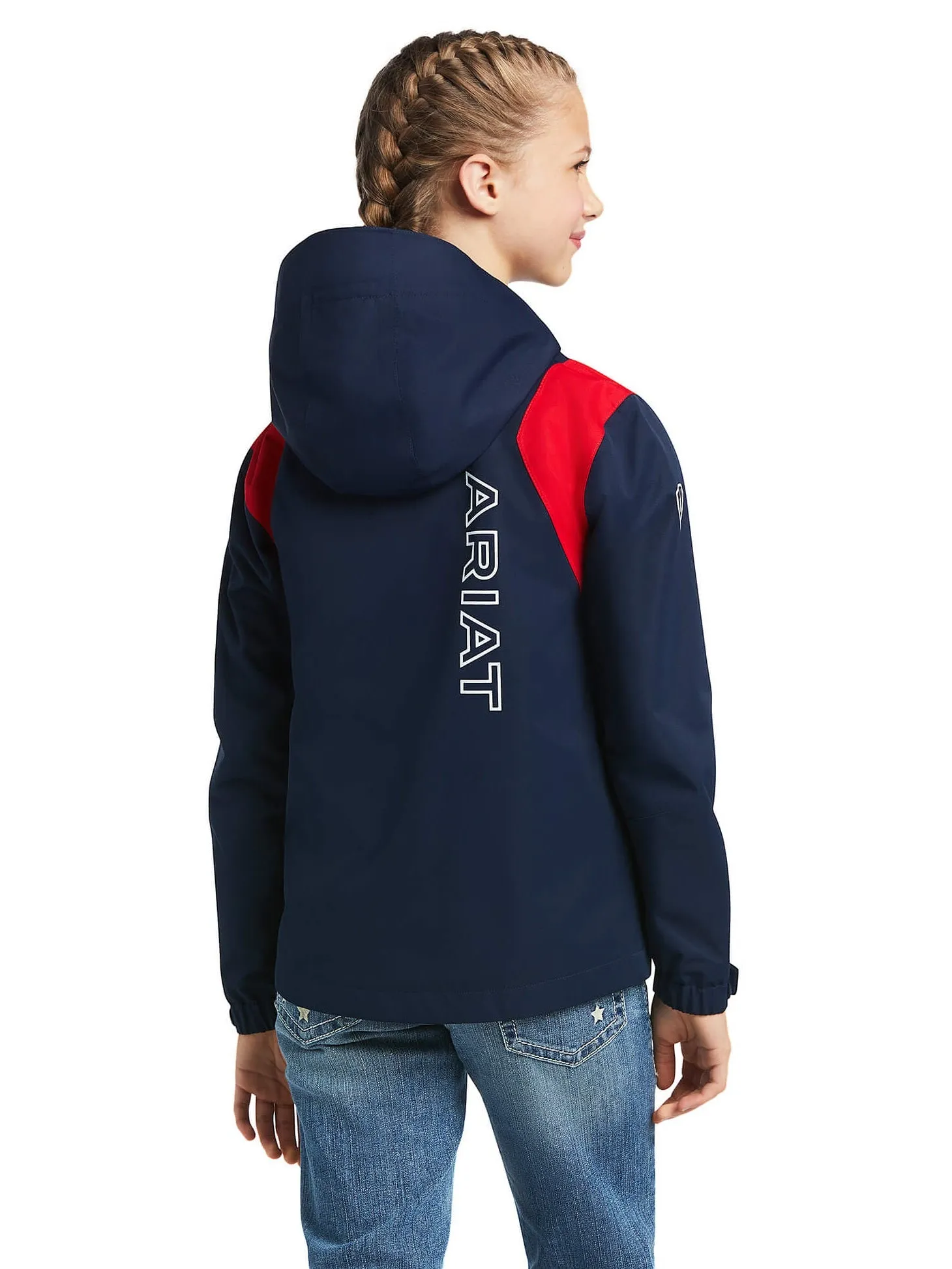 ARIAT Kids Spectator Waterproof Jacket - Team Navy