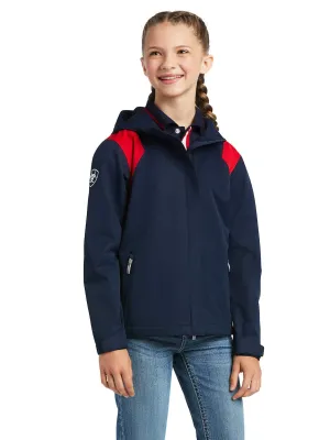 ARIAT Kids Spectator Waterproof Jacket - Team Navy