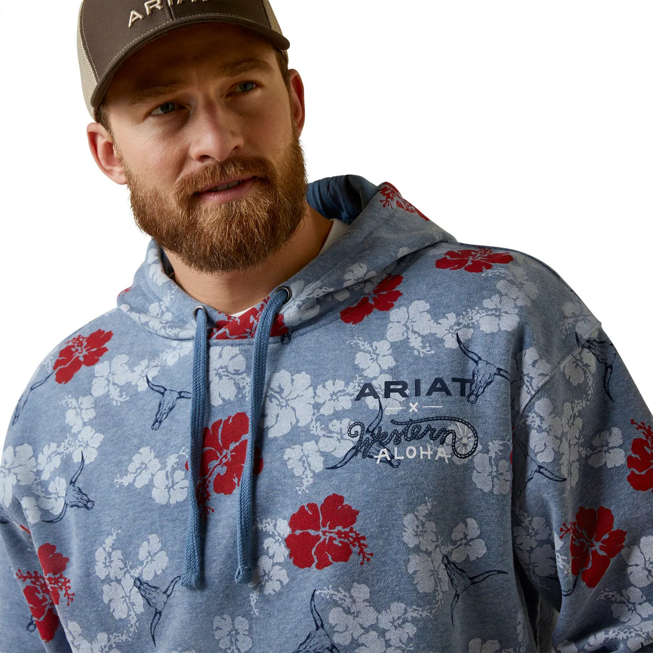 Ariat Men's Floral Western Aloha Hoodie