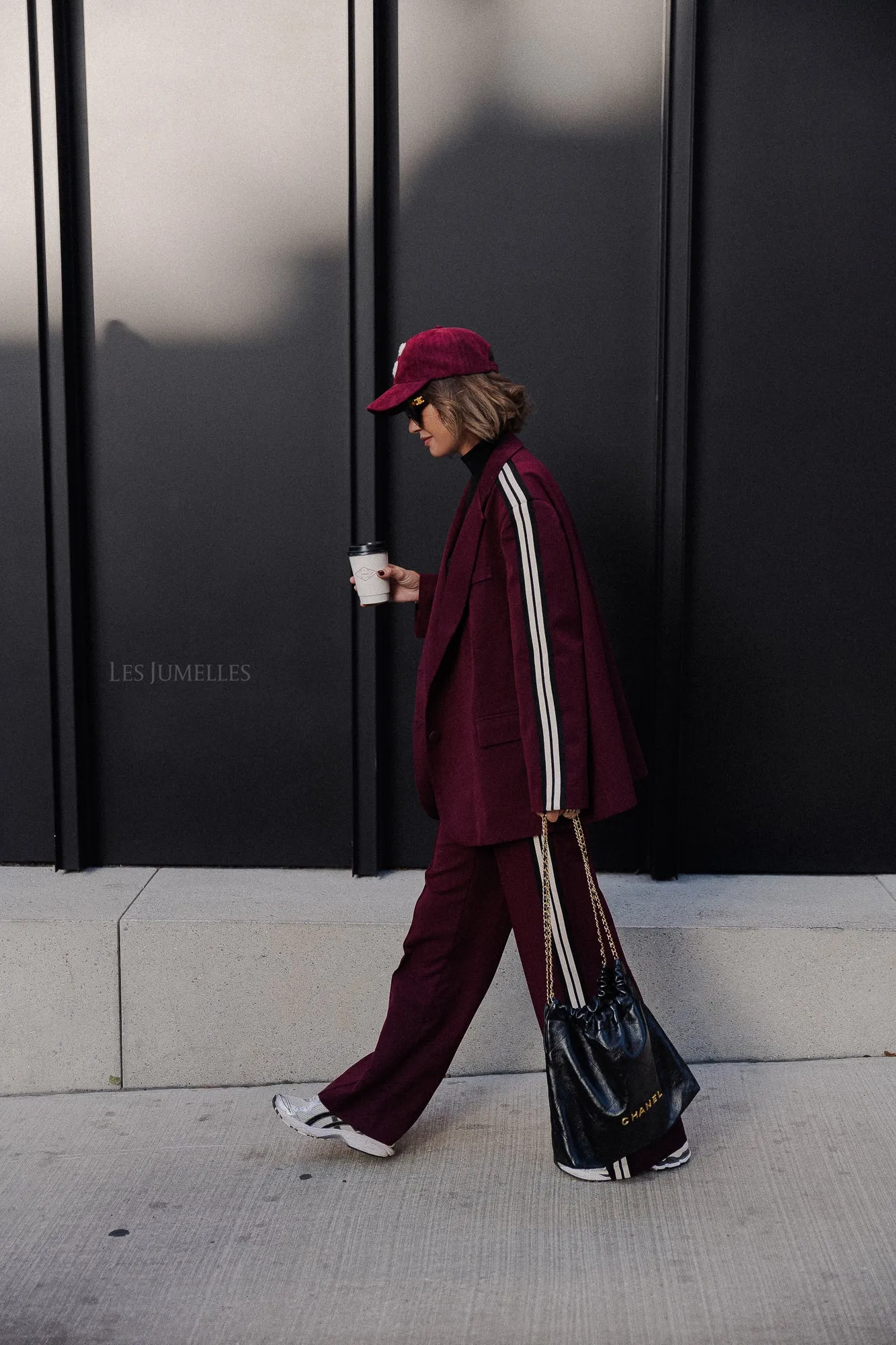 Aurelia oversized blazer burgundy