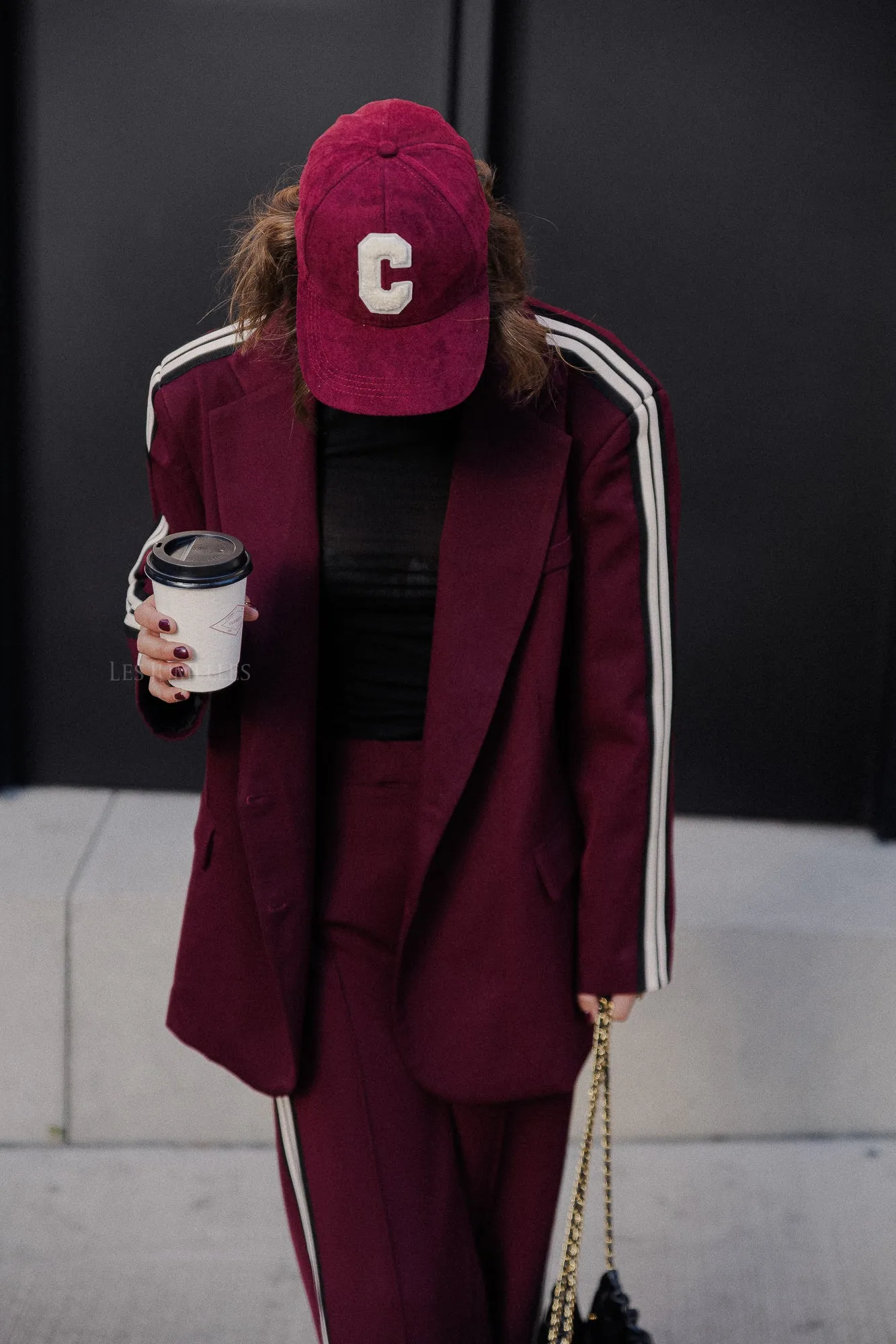 Aurelia oversized blazer burgundy