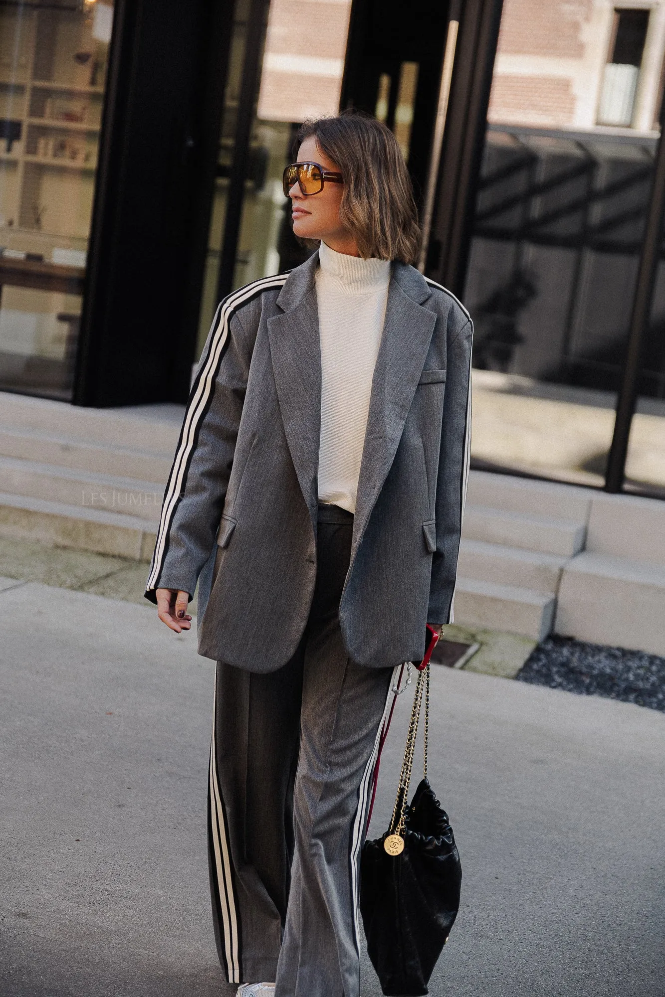 Aurelia oversized blazer grey