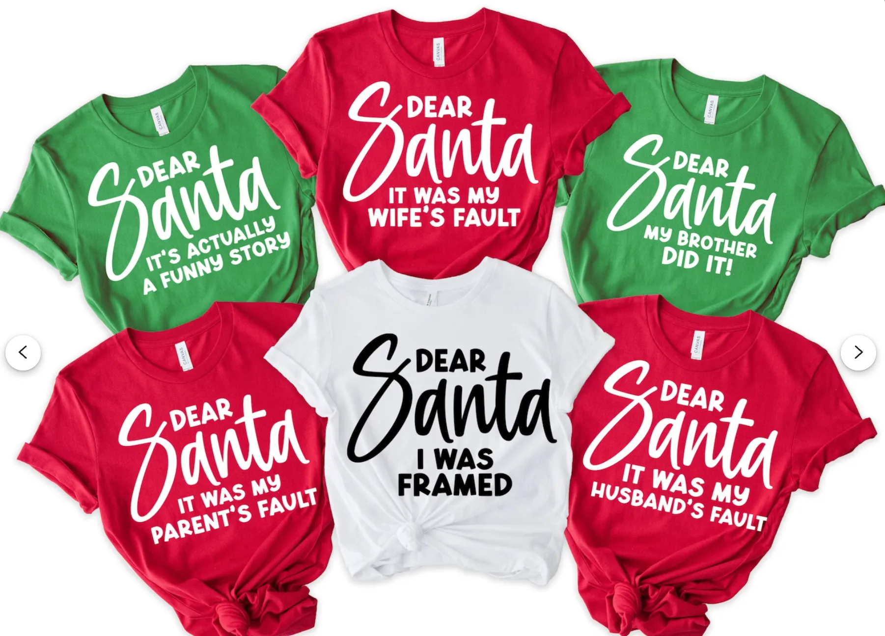 BLACK FRIDAY SPECIAL FAMILY FUNNY DEAR SANTA SHIRTS