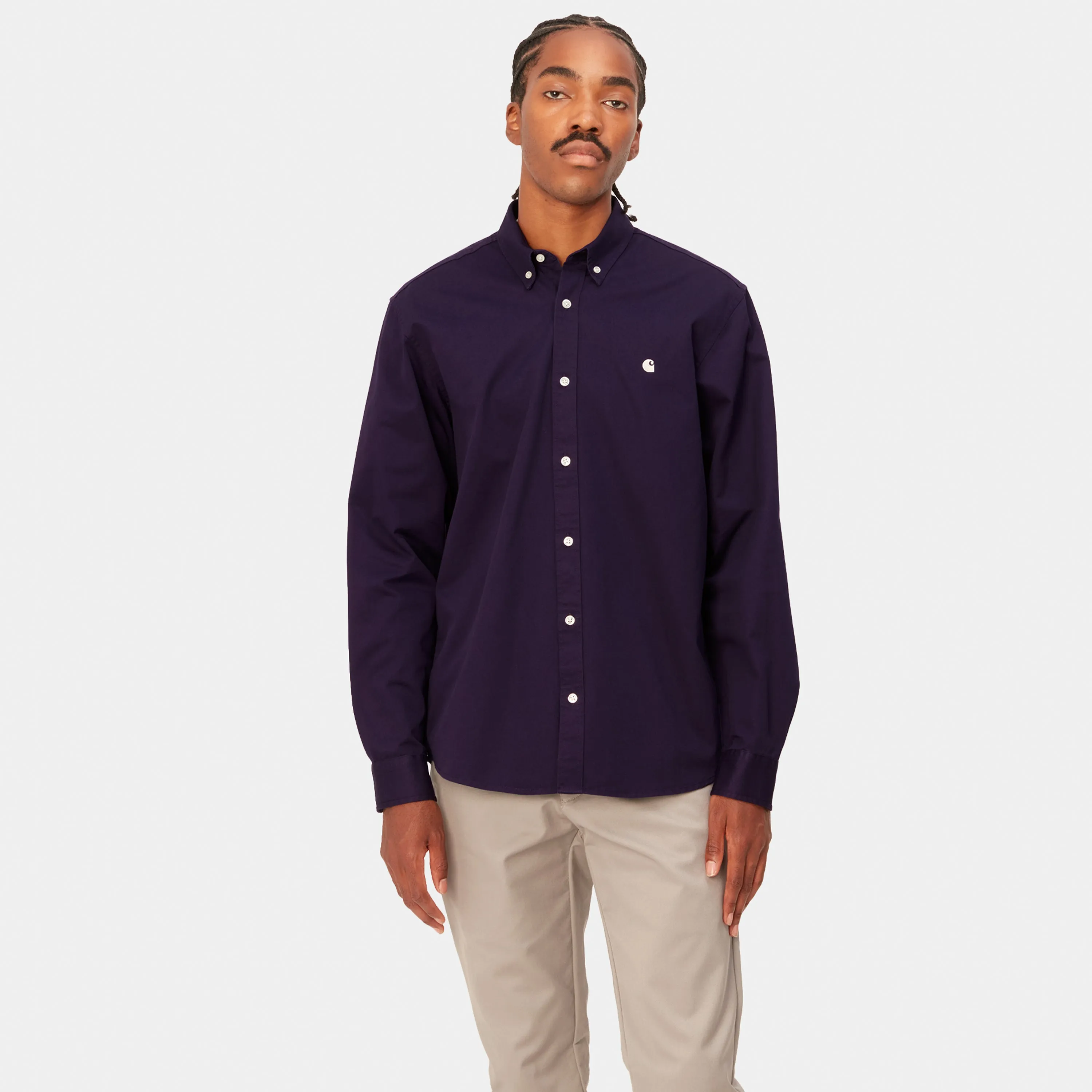 Carhartt L/S Madison Shirt - Cassis / Wax