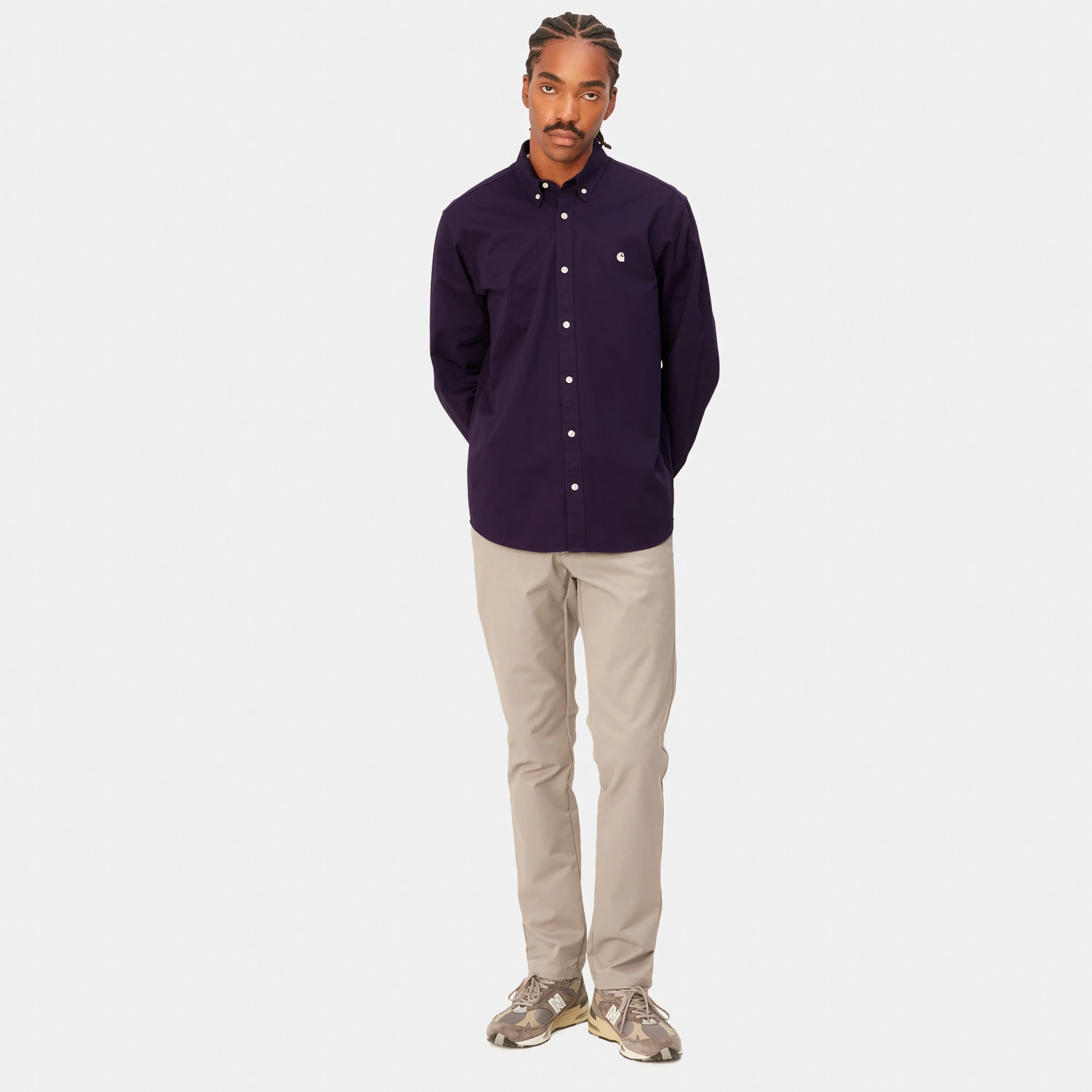 Carhartt L/S Madison Shirt - Cassis / Wax