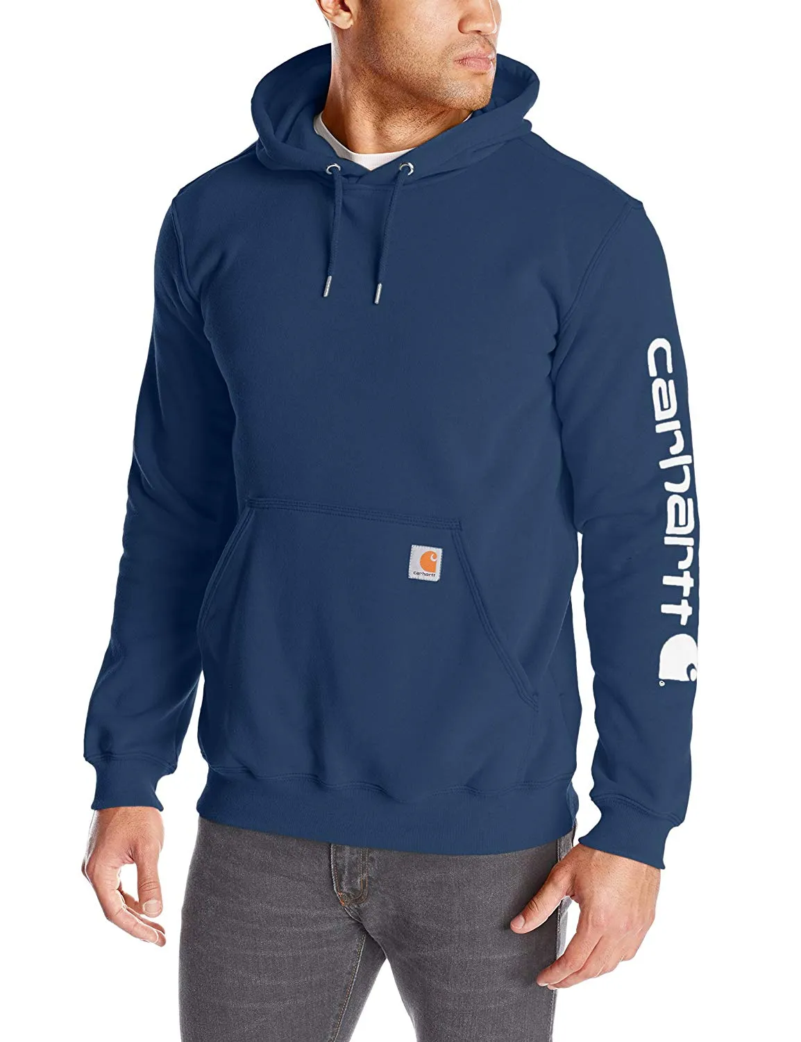 Carhartt Men's Loose Fit Midweight Logo Sleeve Graphic Sweatshirt