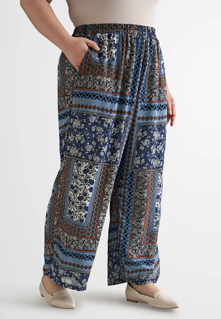 Castala Chiffon Printed Pants