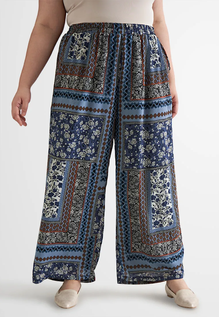 Castala Chiffon Printed Pants