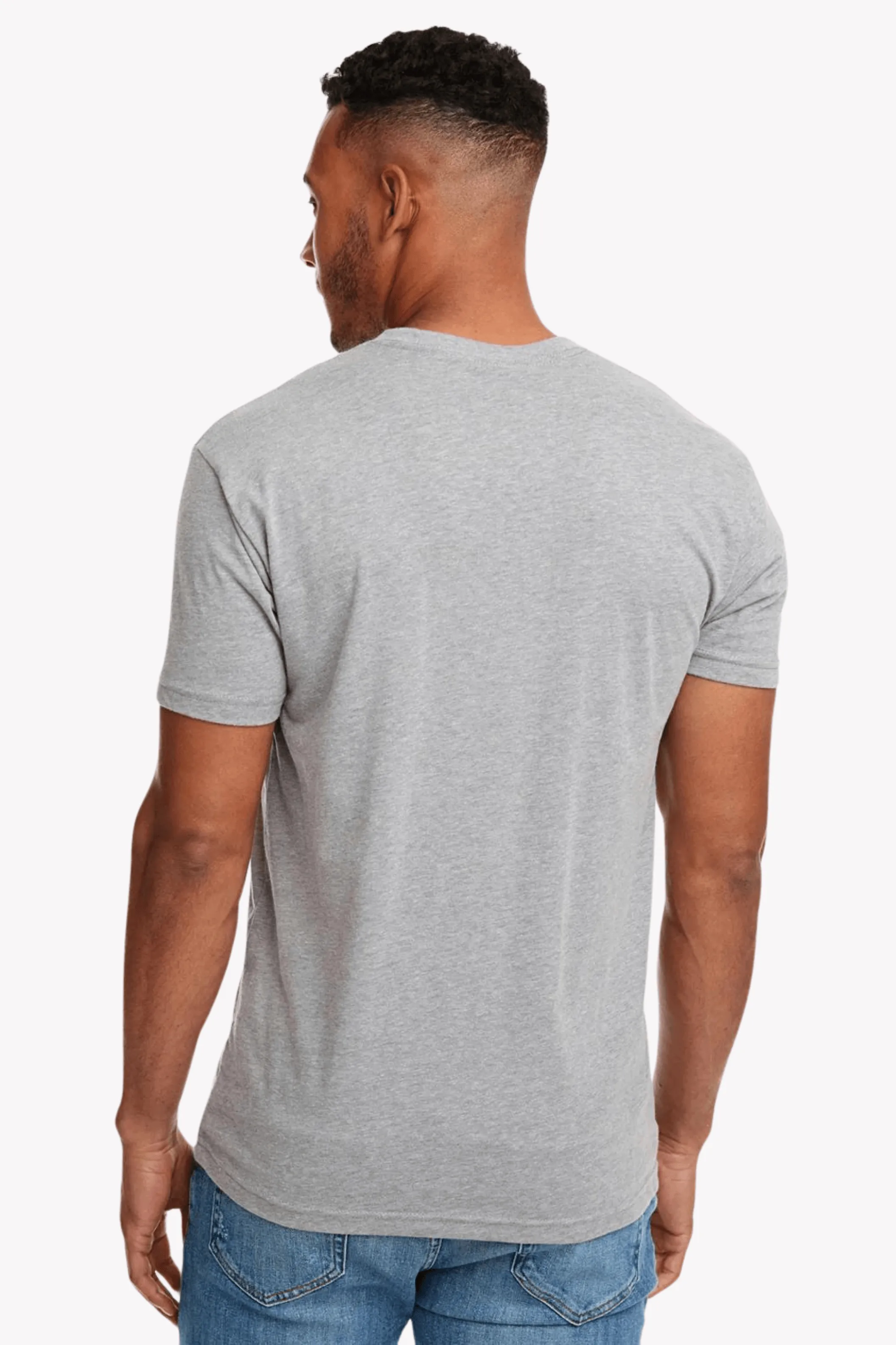 Cotton Short Sleeve T-Shirt (Stretchable) heather grey