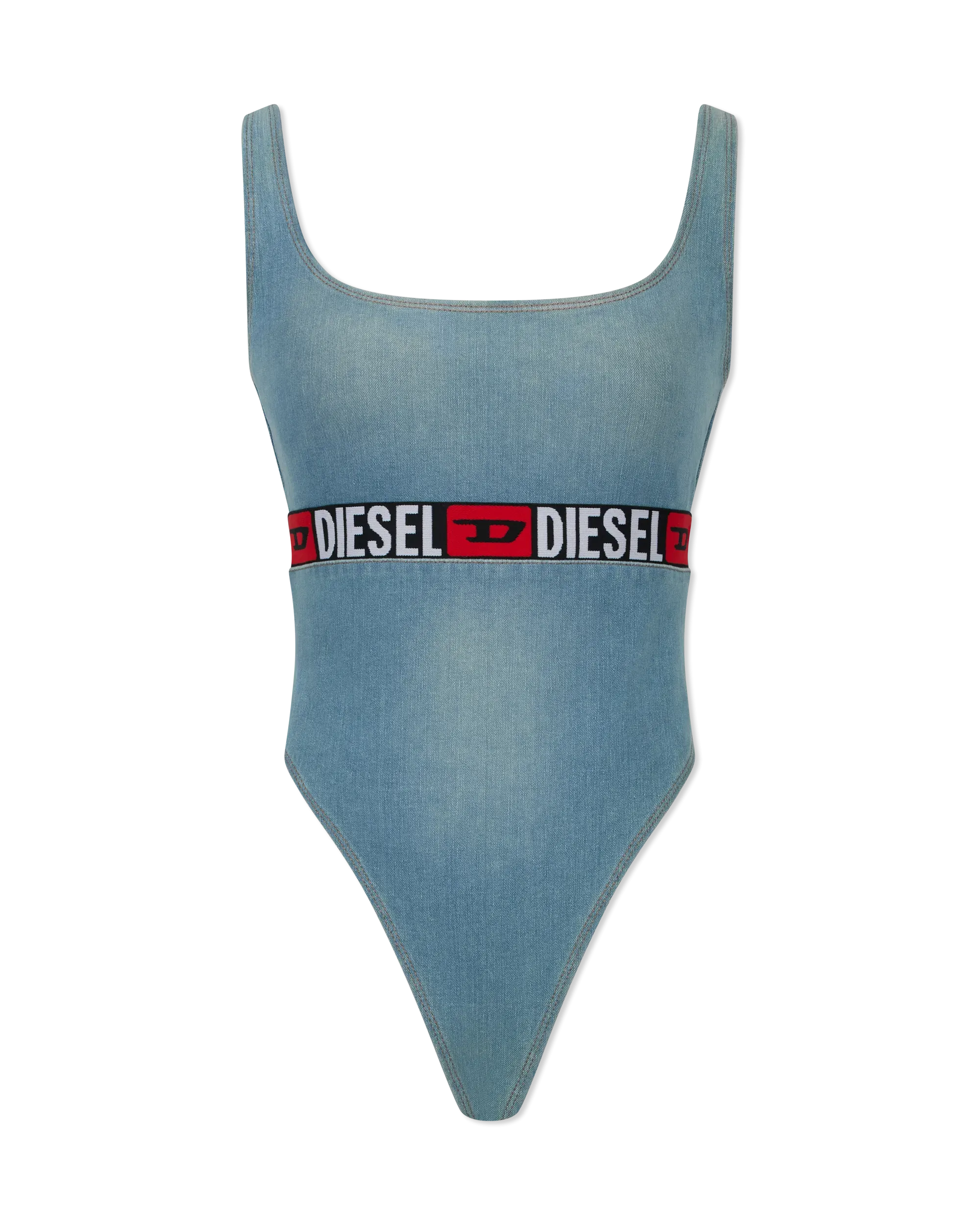 De-Geny S Denim Bodysuit