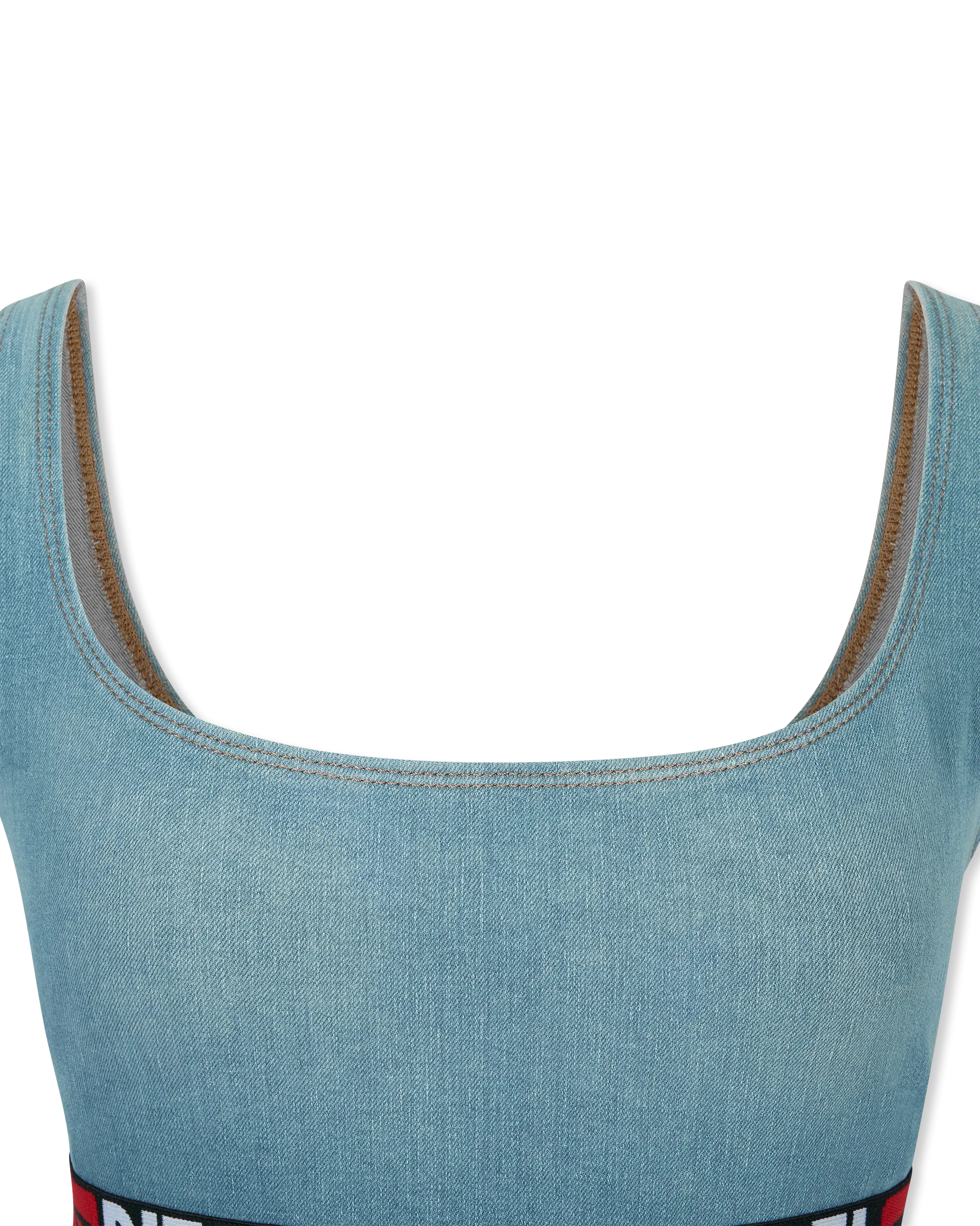 De-Geny S Denim Bodysuit