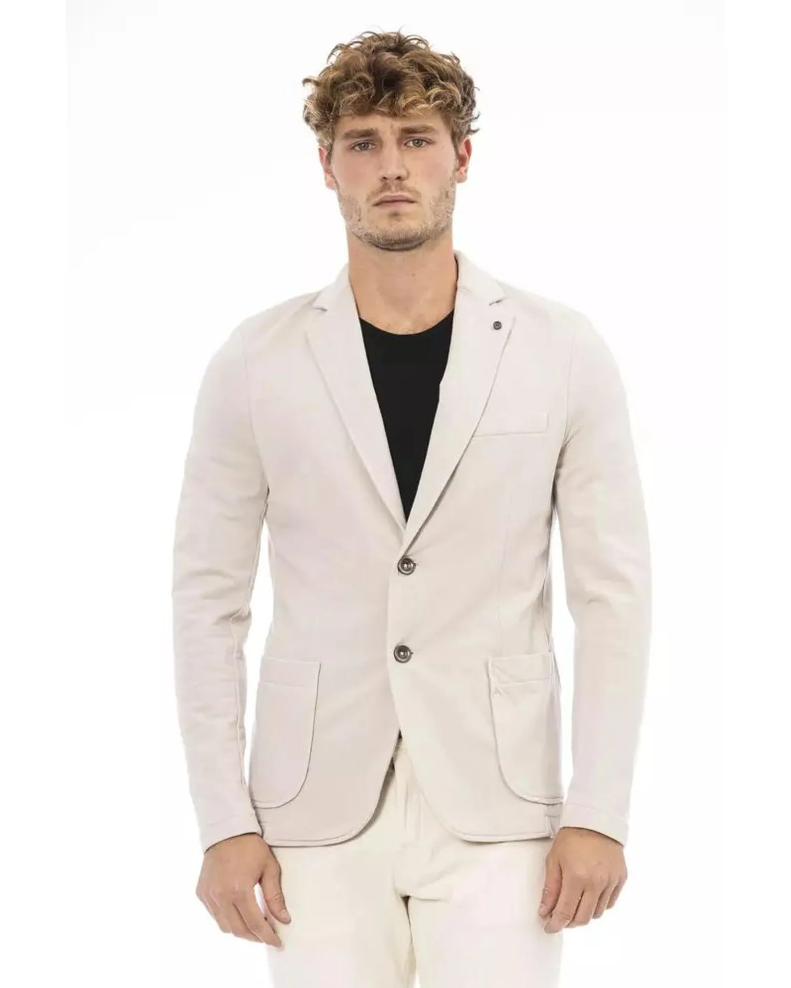 Distretto12 Jersey Blazer Ivory