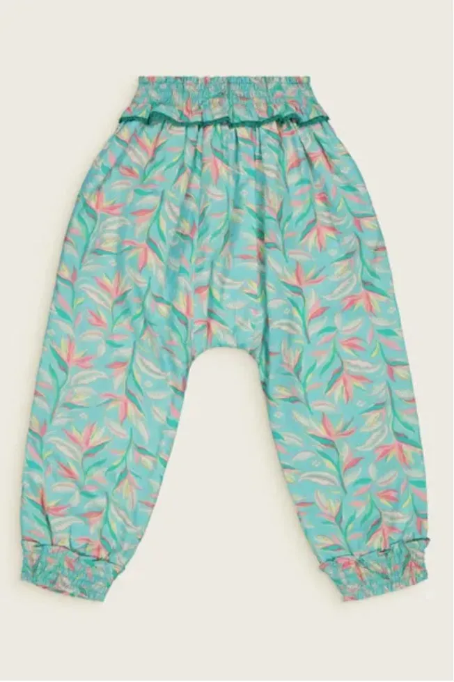 Girls Tropical Floral Harem Pants