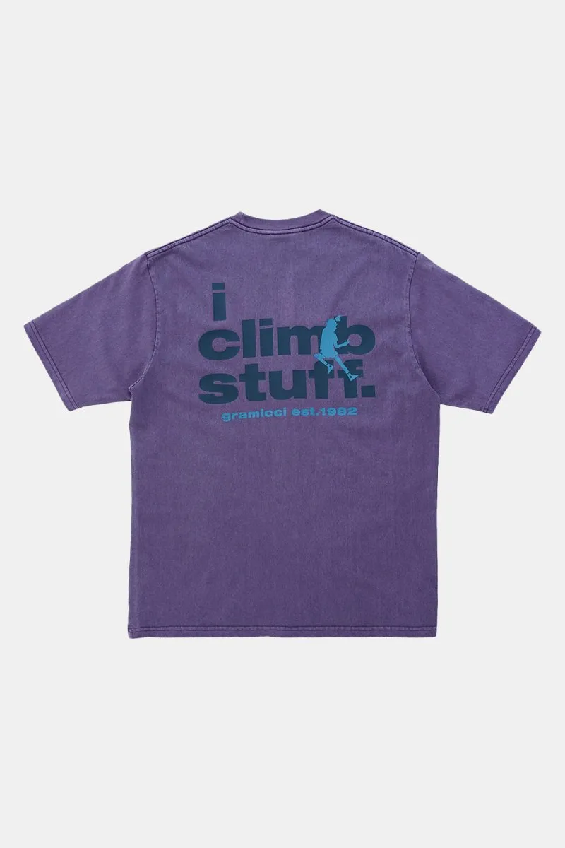 Gramicci I Climb Stuff T-Shirt (Purple Pigment)