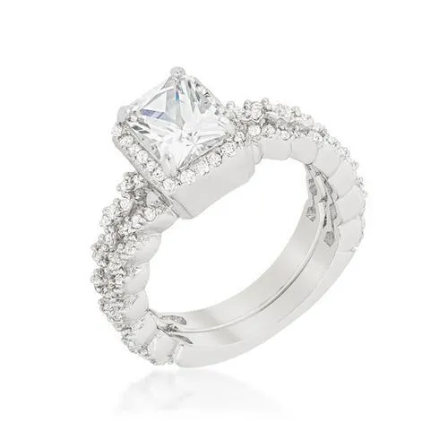 Halo Radiant Wedding Set