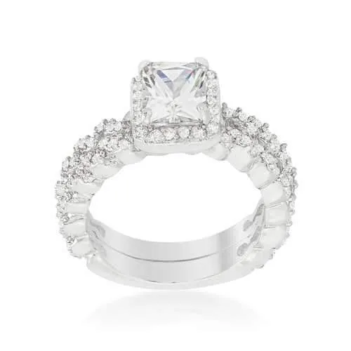 Halo Radiant Wedding Set