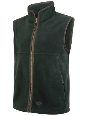 HOGGS OF FIFE Stenton Technical Fleece Gilet - Mens - Pine Green