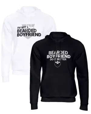 I'm With Bearded Boyfriend/Bearded Boyfriend Couple Hoodie