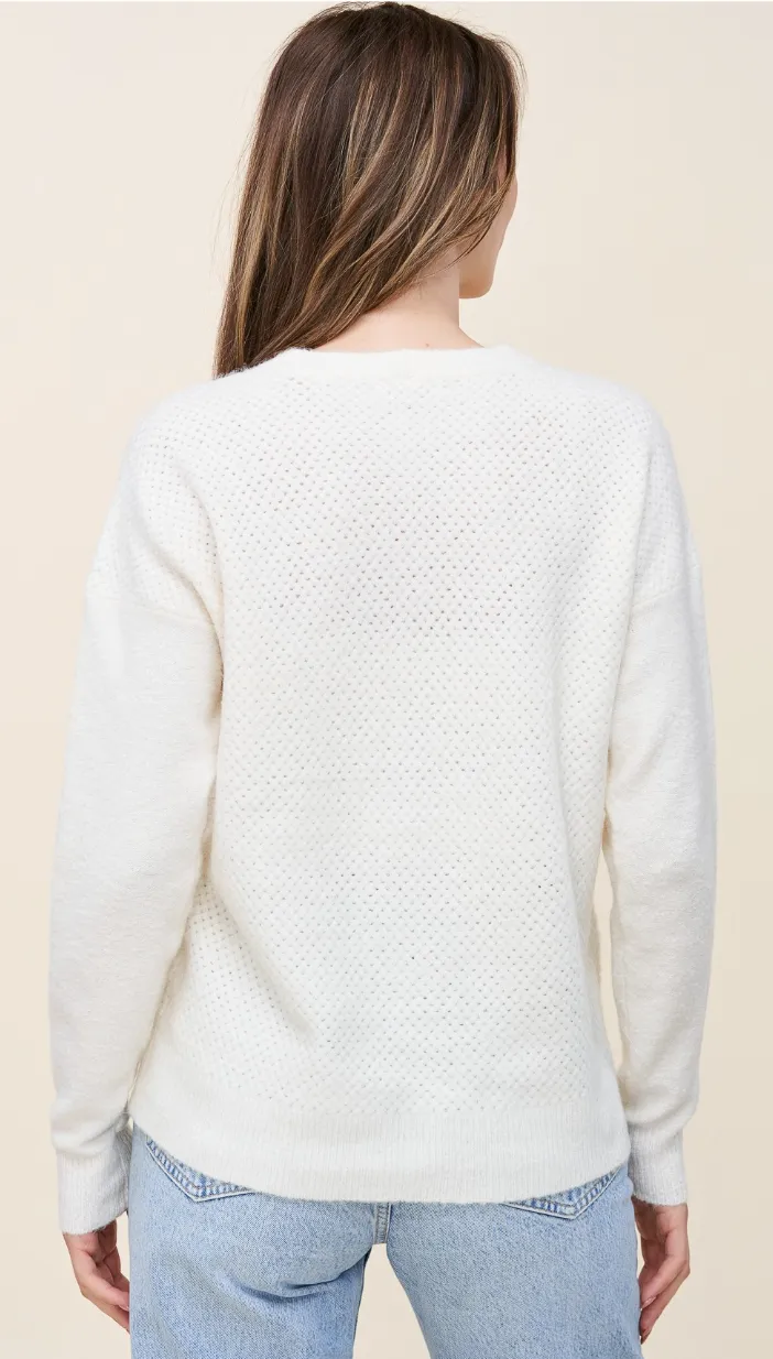 Ivory Textured Sweater