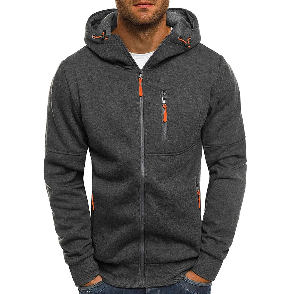 Jacquard Fleece Hoodie for Men