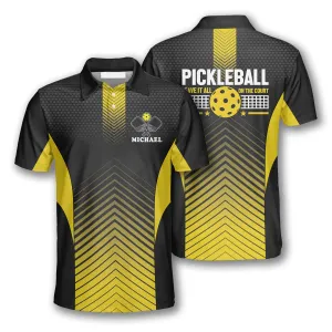 Leave It All On The Court Custom Pickleball Shirts for Men