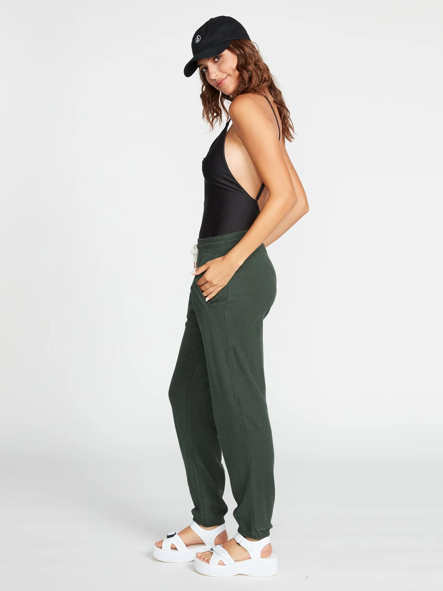 Lived In Lounge Fleece Pants - Dark Pine