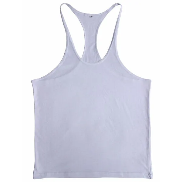 Men Summer Cotton Plain Gym Tank Top Sleeveless T-shirt Workout Bodybuilding Singlet