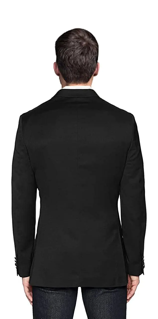 MENJESTIC Men's Slim Fit Formal/Party Blazer (Evening Black, 38)