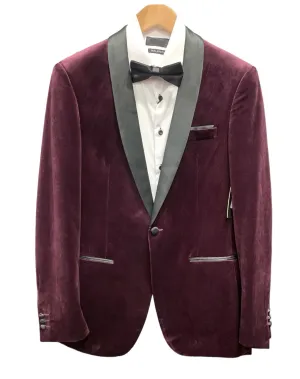 Men’s Formals - Velvet Tuxedo - MAROON