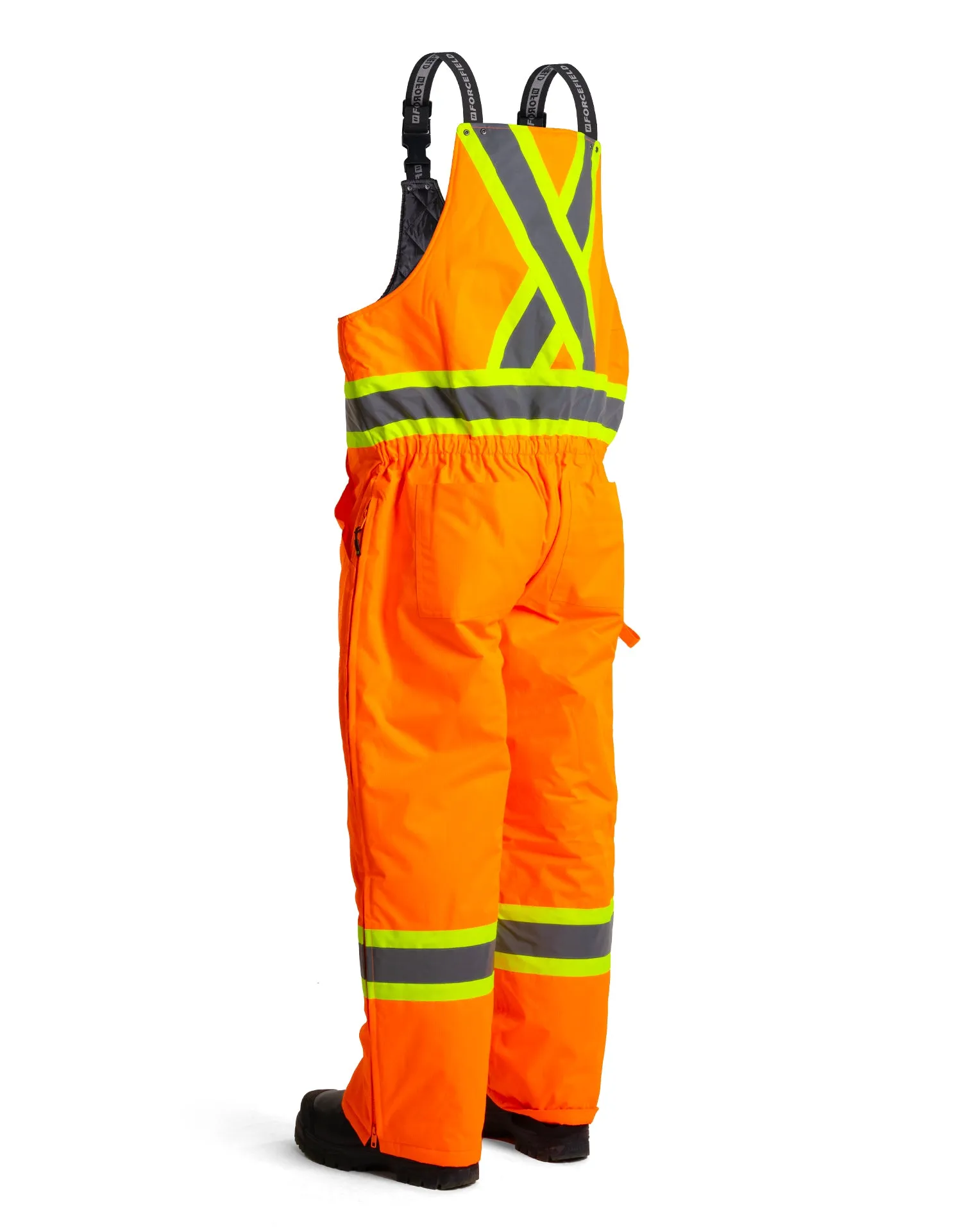 Men's Orange Heavy Weight Hi-Vis -50 FR Ripstop Waterproof Bibs 024-FR835-MX-OR