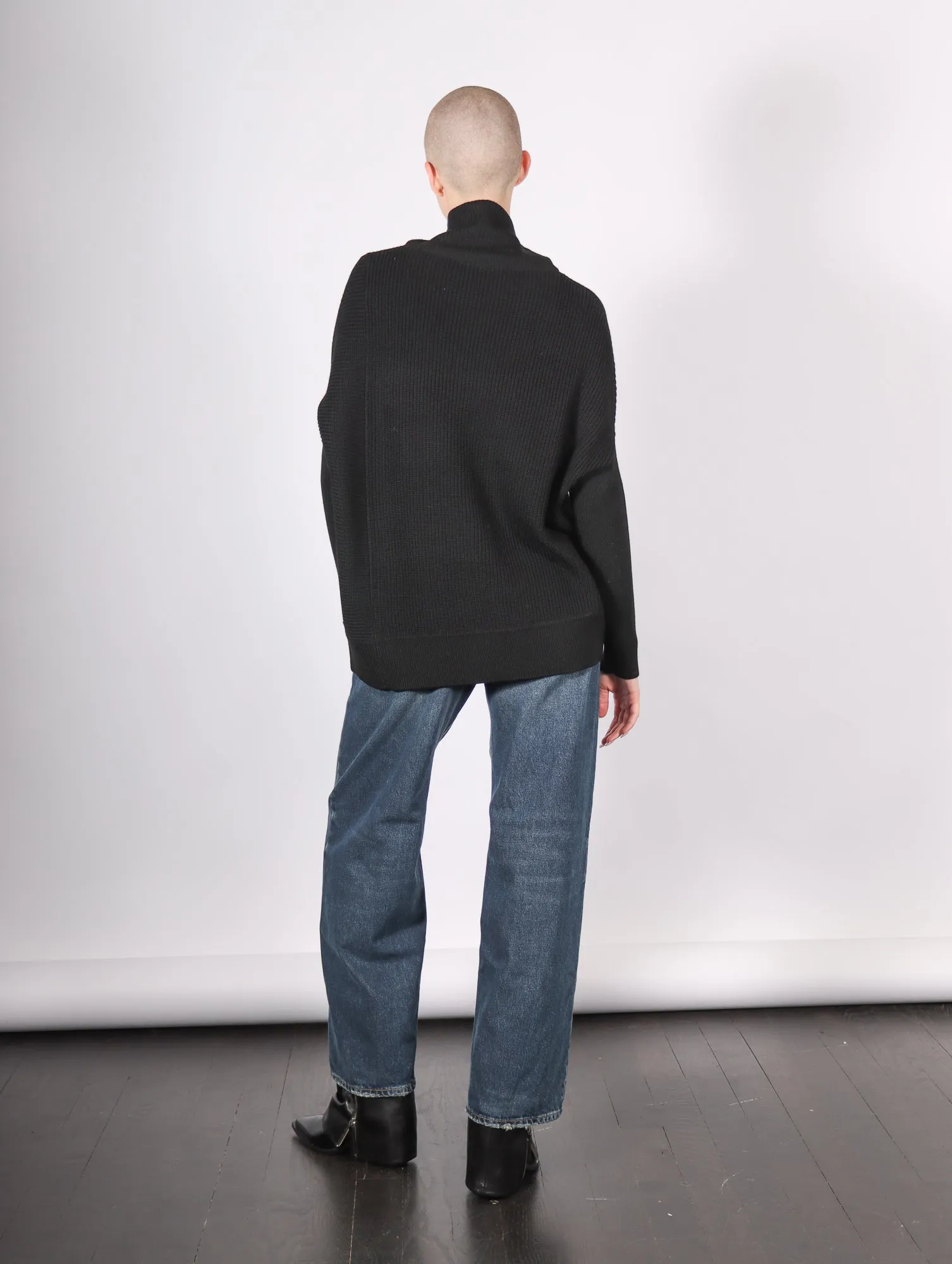 N15 Turtleneck Pullover in Black by NFP