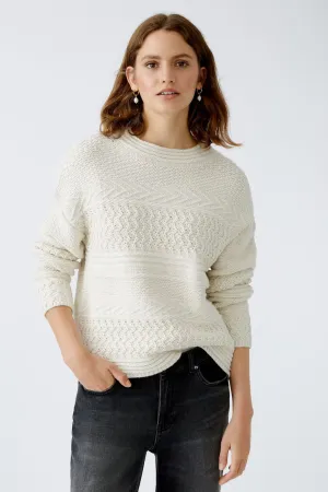 Oui Textured Knit Pullover