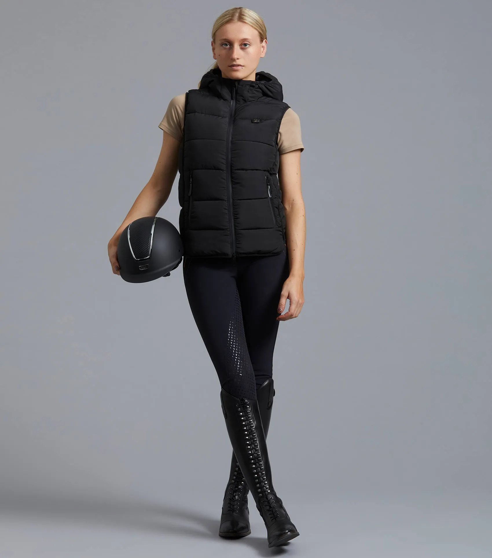 Pavoni Ladies Quilted Gilet Black