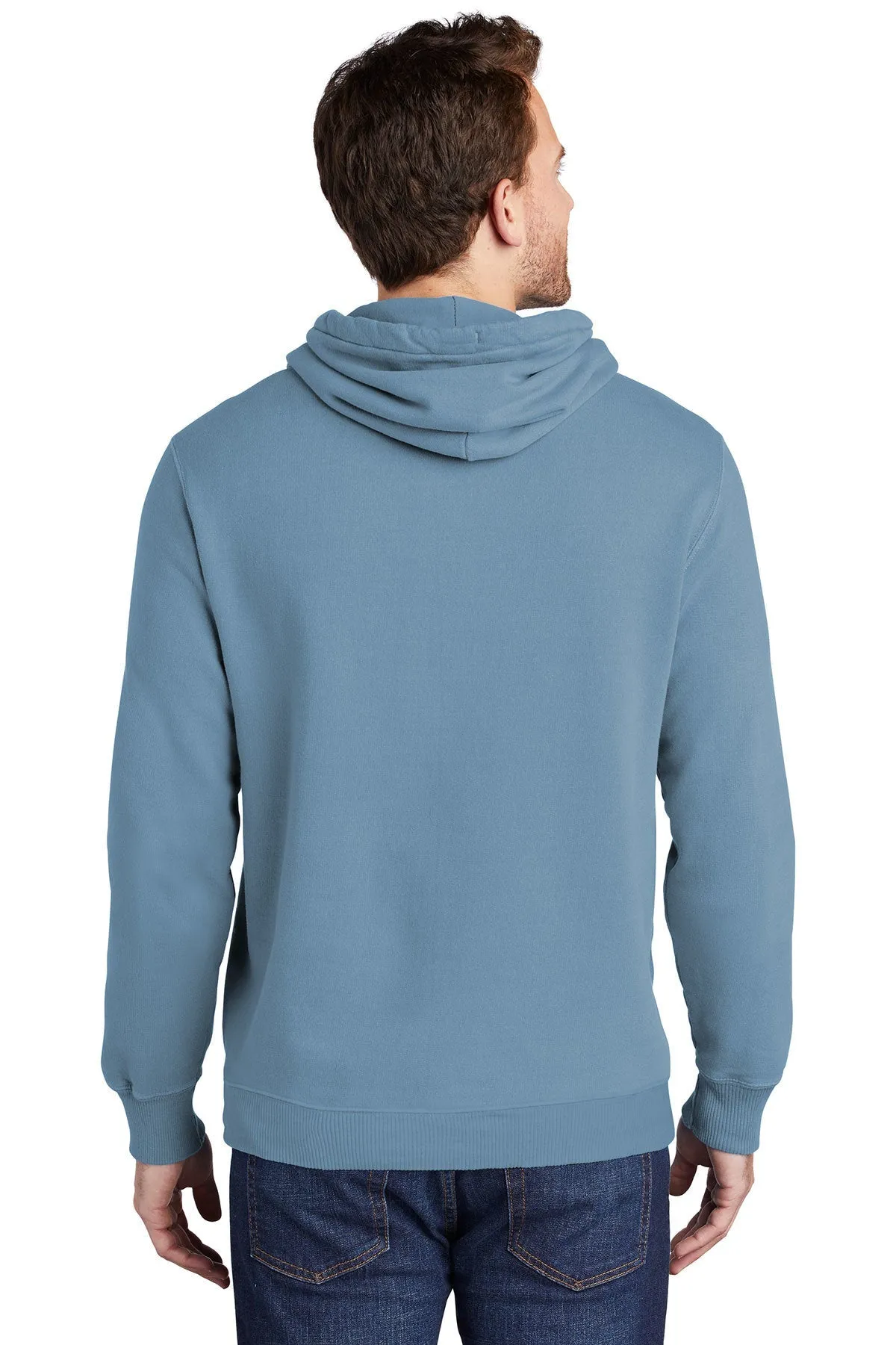 Port & Company Pigment Dyed Customized Hoodies, Mist