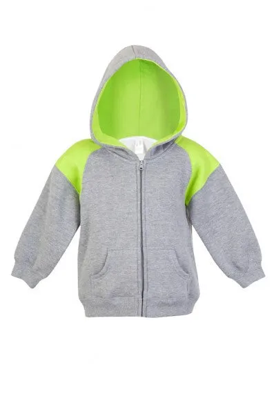 Ramo Kids Shoulder Contrast Panel Hoodies with Zipper (F335ZZ)