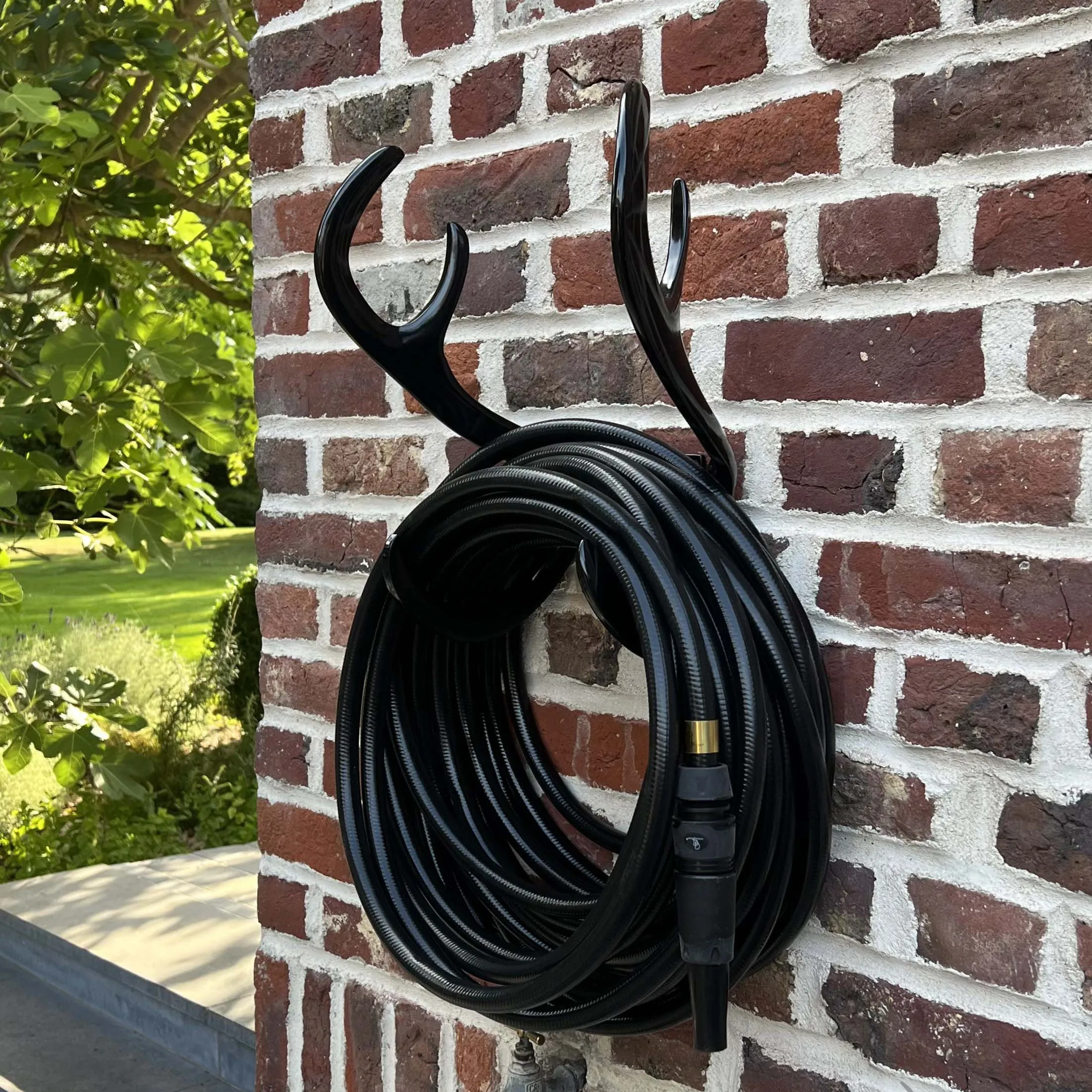 Reindeer Garden Hose Wall Mount