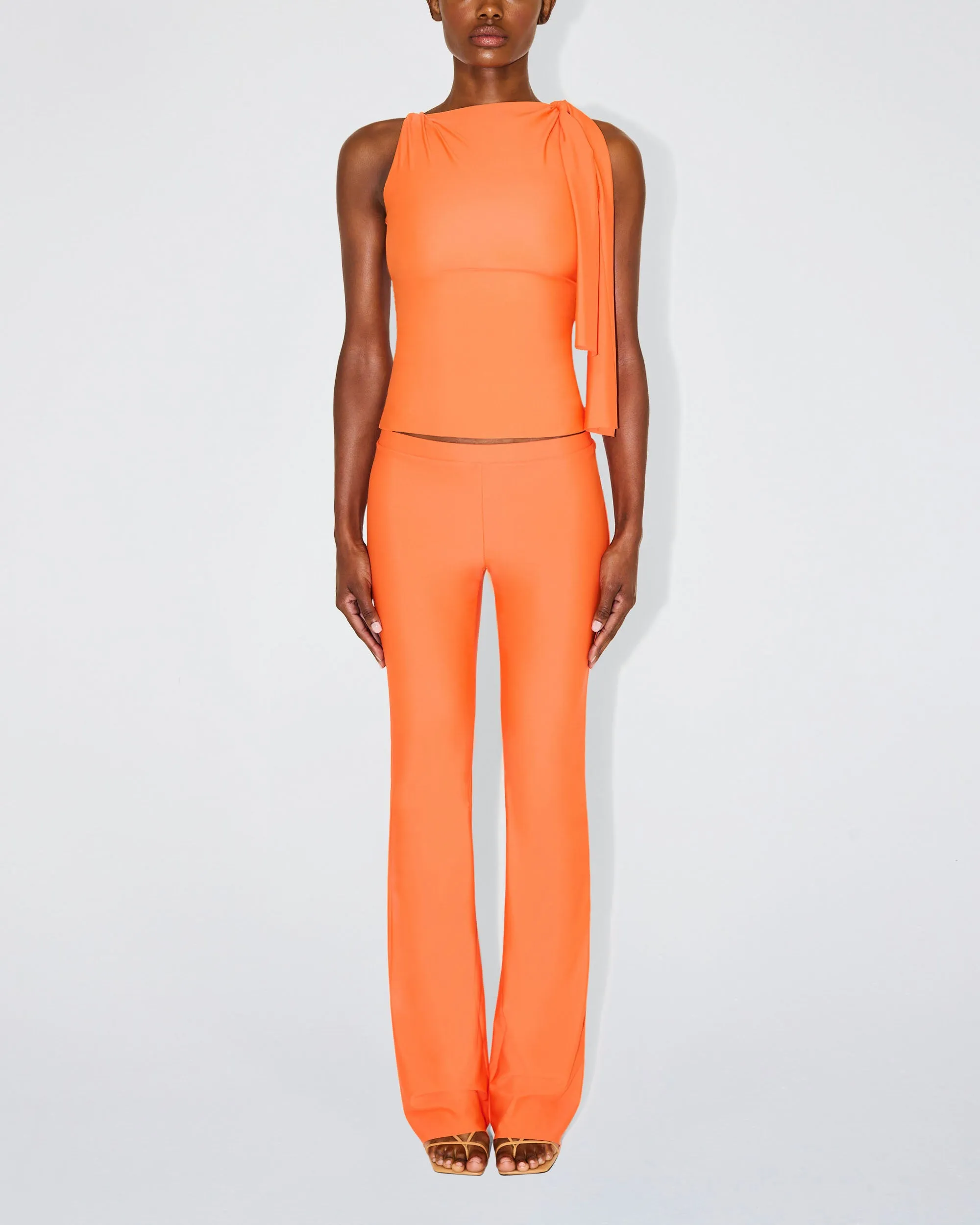 Sleek Stretch Low Rise Pant | Papaya