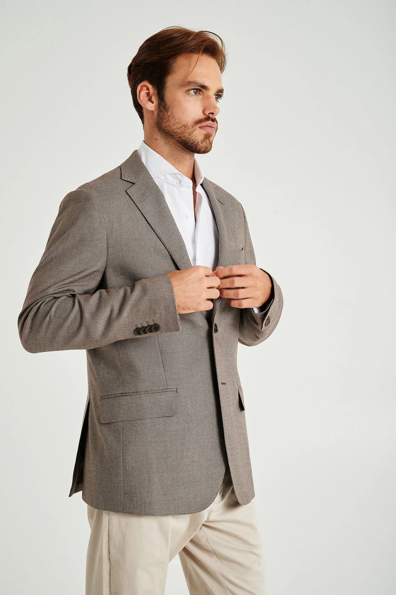 Slim fit stretch blazer