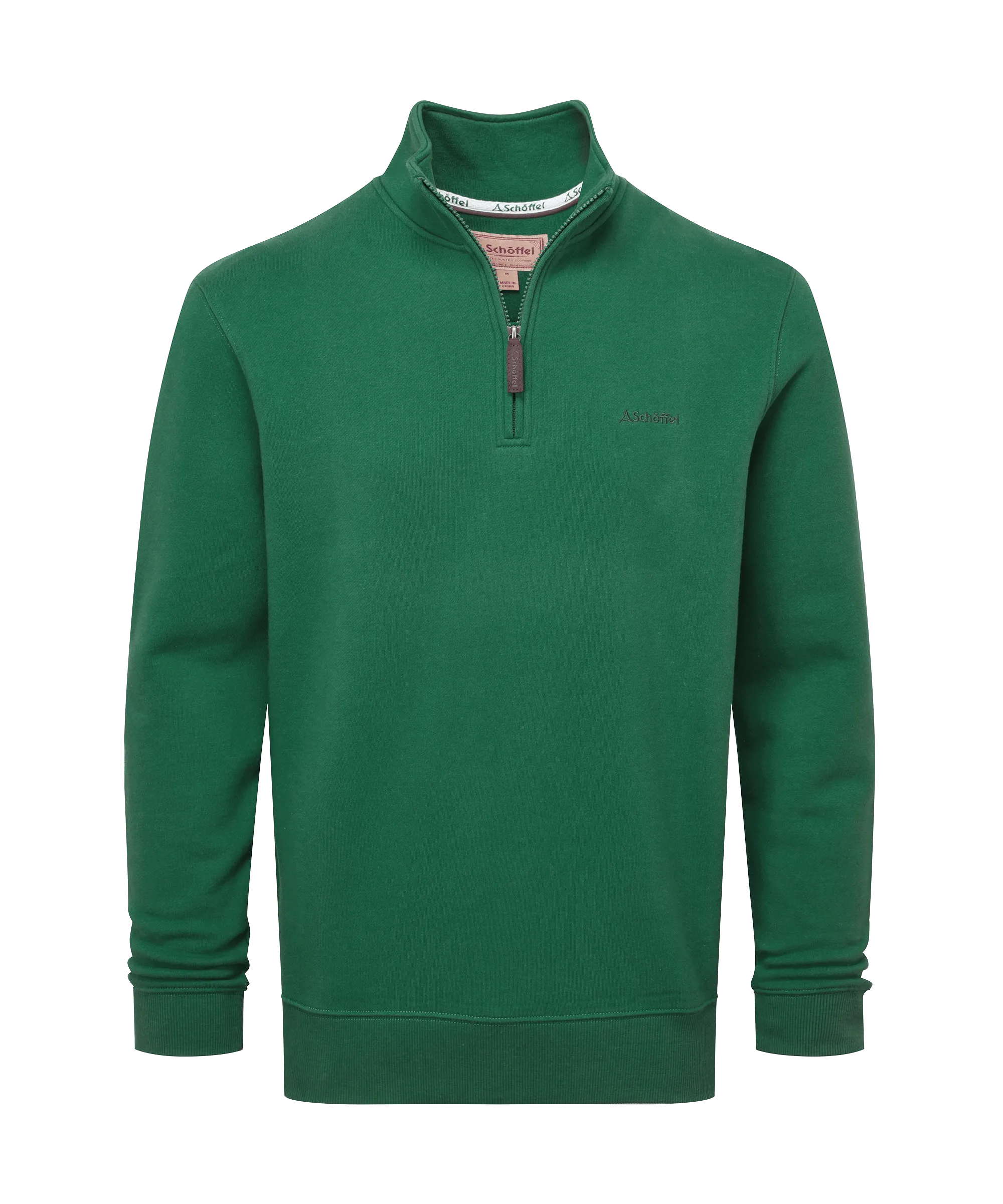 St Merryn Quarter Zip Sweatshirt - Racing Green