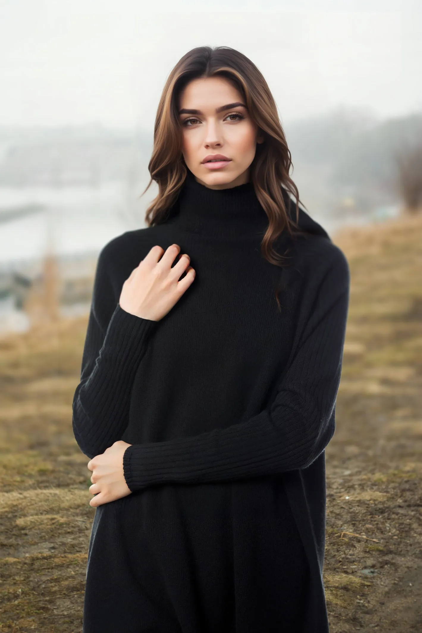 Sustainable Cashmere Longline Tunic