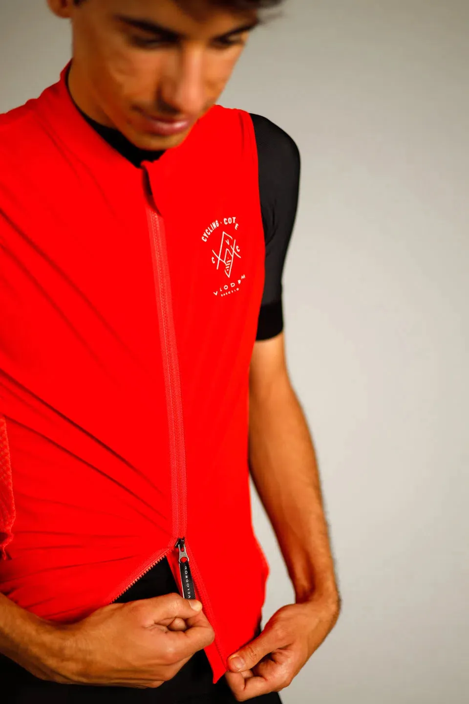 VELODROM VCC Drifter Gilet - Deep Orange