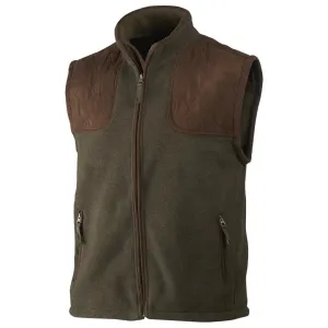 William II Fleece Waistcoat - Pine Green by Seeland